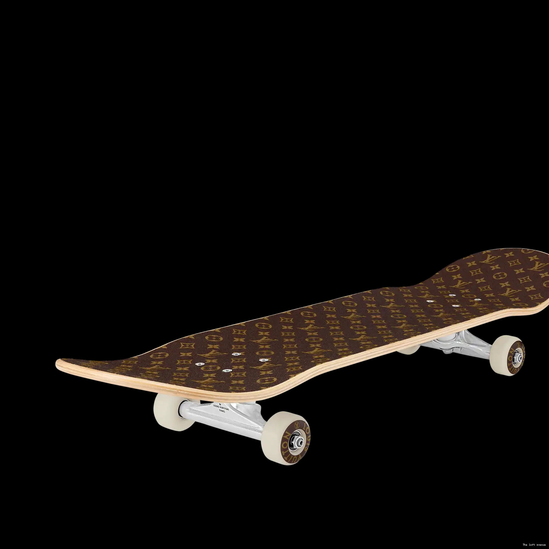 SKATEBOARD LV MONOGRAM CUSTOM BROWN 0323